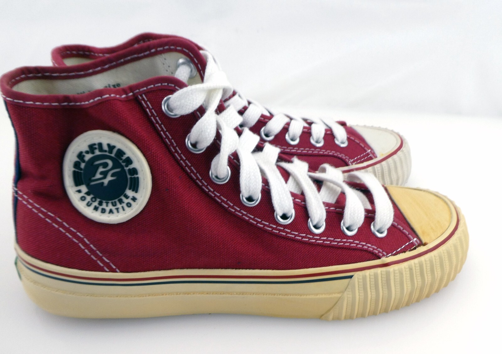 PF Flyers Shoes Center Reissue Hi Fuschia Pink/Red Sneakers Womens 6.5