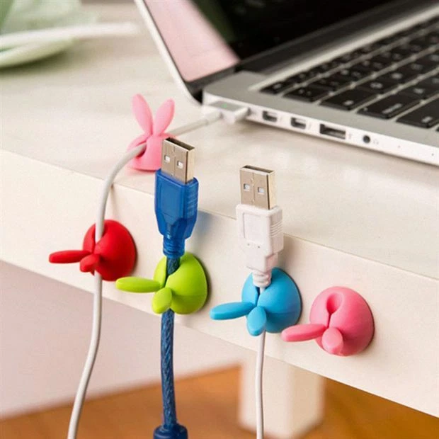 100 Bunny Ear Cord Organizer - Wholesale Lot Of - Kids Desk- Stocking Suffers - Image 2 of 3