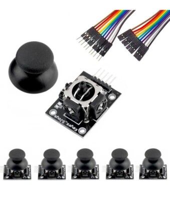 6Pcs Dual-Axis Button Joystick Module PS2 Game Joystick Control Stick ...