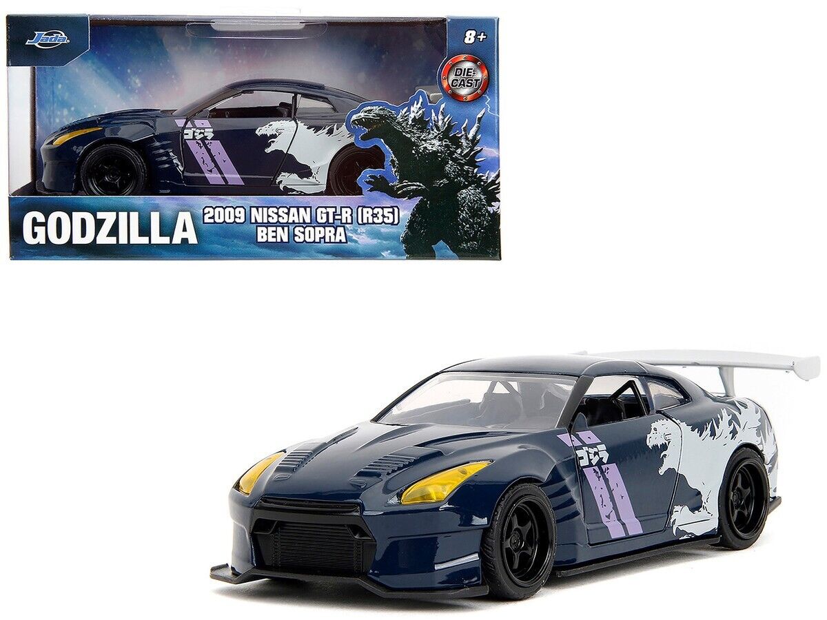 Jada 1:32 Godzilla 2009 Nissan GT-R (R35) Ben Sopra Diecast Model Car 35295 Jada 1:32 Godzilla 2009 Nissan GT-R (R35) Ben Sopra Diecast Model Car 35295