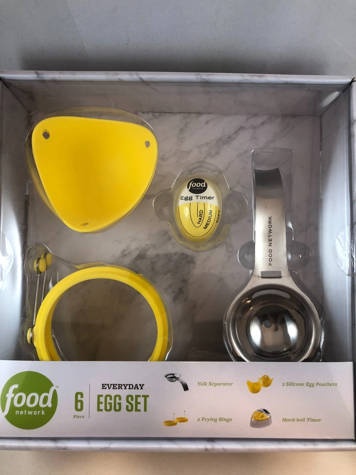 Food Network Egg Poachers Fry Rings Yolk Separator Timer Six Piece Cooking Set
Opens in a new window