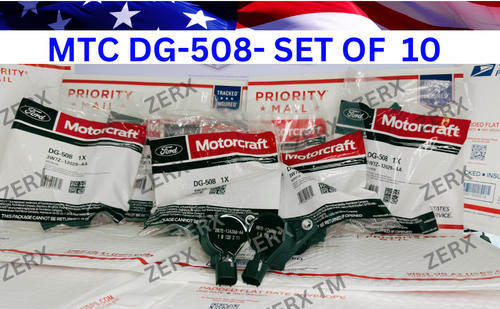 10 Pc DG508 Curved Ignition Coil Pack for Ford 6.8L V10 Heavy Duty 8W7E-12A366AA - Picture 3 of 6