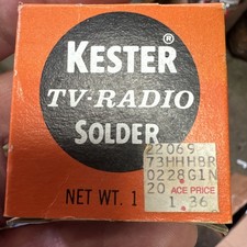 Vintage Kester TV Radio Solder Advertising As Shown
