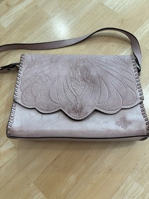Patricia Nash Dusty Pink Embossed Floral Shoulder Bag with Original Dust Bag