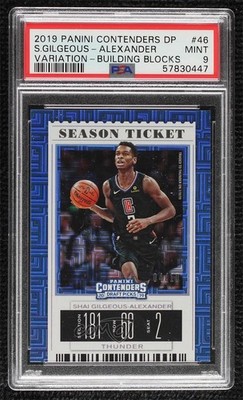 2019 Contenders Draft Picks 4/10 Shai Gilgeous-Alexander (Black Jersey) #46 15eb