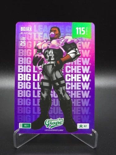 BoJax Bo Jackson Battle Arena Big League Chew Alt Purple Football NSCC SP #BLC-1