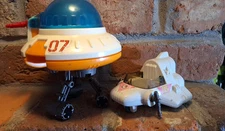 Vintage 1984 Playmates Playworld Space Ship Shuttle #05 Vehicle Lot Hong Kong dc