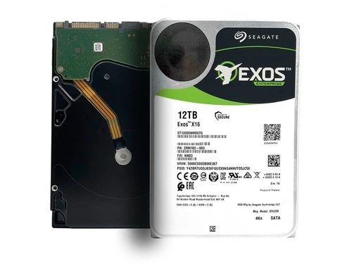 Seagate 12TB ST12000NM007G Exos X16 7200RPM SATA 6Gb/s 256MB 3.5Inch Hard Drive