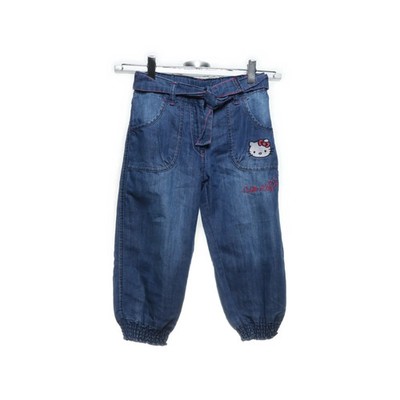 Hello Kitty, Jeans, Größe: 140, Blau, Baumwolle/Polyester, Print, Denim #NF4