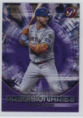 2025 Topps Pristine Precisionaries Purple Refractor 72/99 Pete Alonso #PR-23 6m7