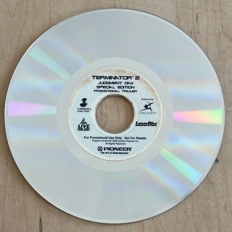 TERMINATOR 2 JUDGMENT DAY Special Edition Promotional Trailer 8-inch Laserdisc Foto 3 de 4