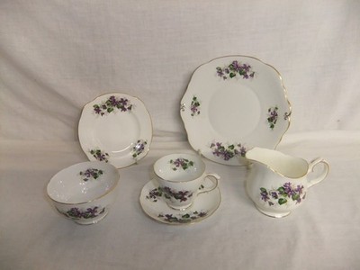 Herzogin - Veilchen - Vintage 60er Jahre Bone China Made in England - 3A4C #