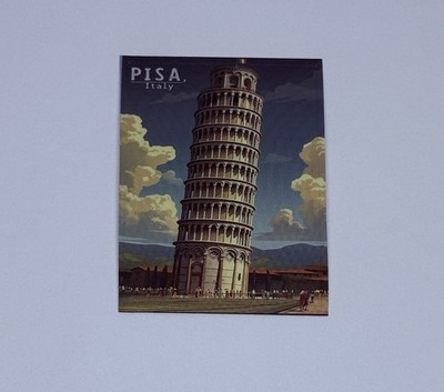 Leaning Tower Of Pisa Sticker Country Italy Travel Art Decal Vinyl Souvenir Tc9