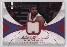 2007-08 Fleer Hot Prospects Hot Materials Red 19/25 Rasheed Wallace #HM-RW 2b6