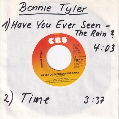 -0113- Bonnie Tyler - Have You Ever Seen The Rain - 7''-Vinyl-Single- near mint