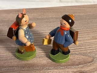 Wendt & Kühn 2 Schulkinder alter Stempel!!