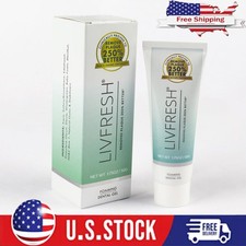 LIVFRESH Toothpaste Gel, Clinically Proven to Remove Plaque 250 Better, ImproCW
