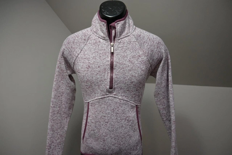 Kyodan Athletic 1/4 Zip Sweater Fleece Performance Marled Womens Sz Medium - Image 3 of 4