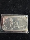 Vintage, Crown Mint Beauties Jan. .999 Fine 1oz Silver Art Bar RARE LOW MINTAGE