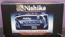 Nishika N9000 35mm 3D Quadra Lens Film Camera w/ Box Manual Vintage New