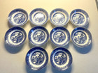 Set Of 10 Johnson Brothers Willow Blue 5” Fruit Dessert Bowls England Vintage