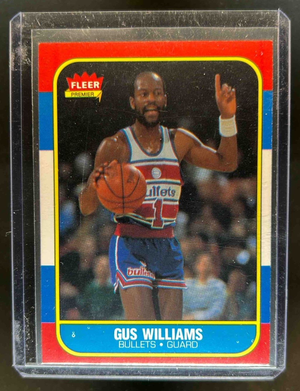 1986-87 Fleer Gus Williams #124 Bullets