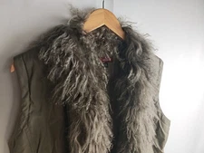 Whistles Lambswool Trim  Cardigan Gillet Body Warmer Size 12 Womens waistcoat 