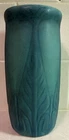 Van Briggle Pottery Ming Blue Leaf Vase Arts & Crafts 7 3/8” Tall