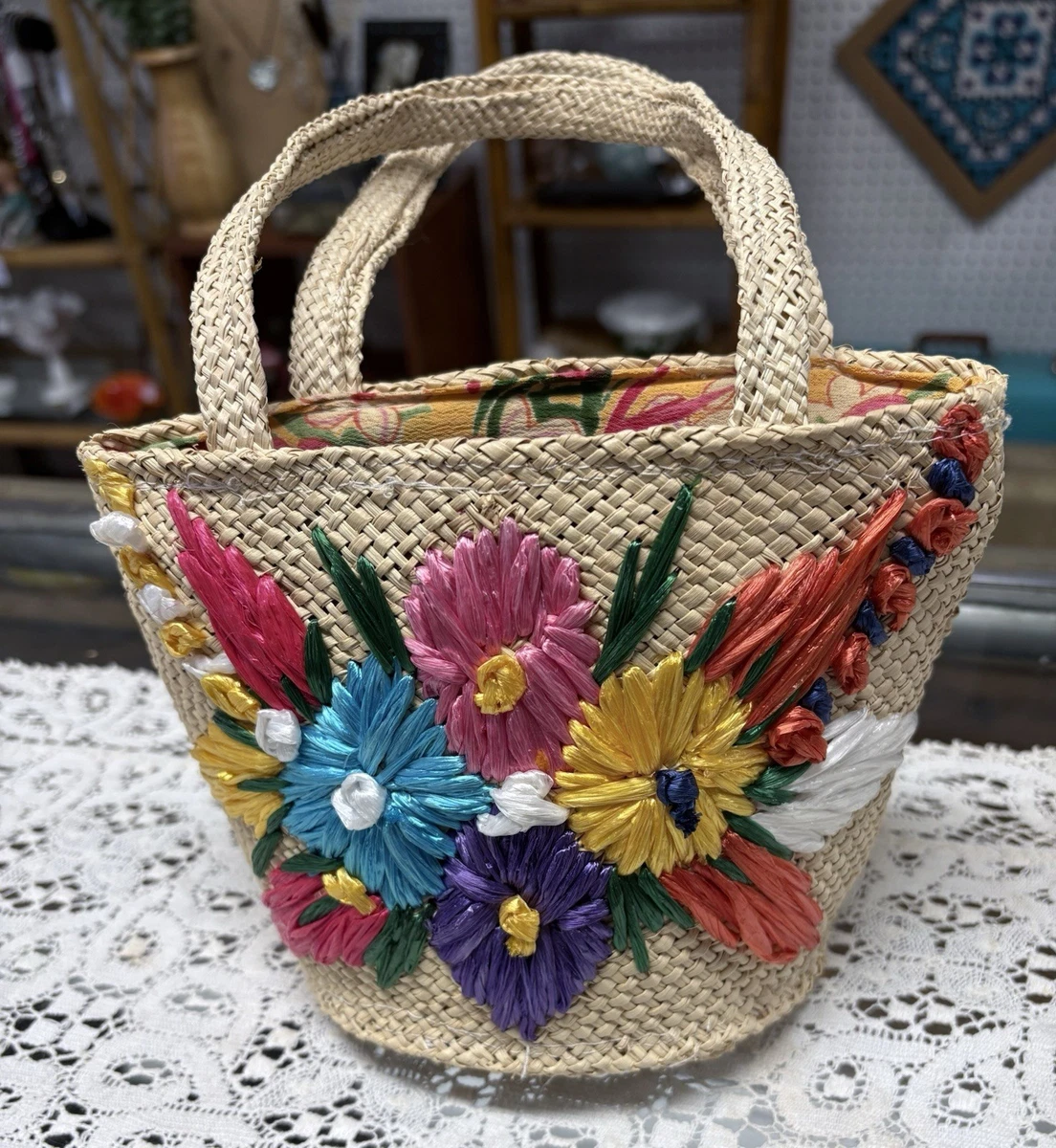 Straw 1970s Vintage Bags, Handbags & Cases for sale | eBay