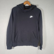 Nike Sportswear Women's Funnel Neck Hooded Sweatshirt Black - Size Small