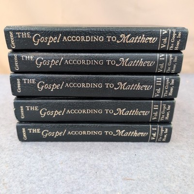 The Gospel According to Matthew Oliver B Greene 5 Vol Set The Gospel Hour 1971