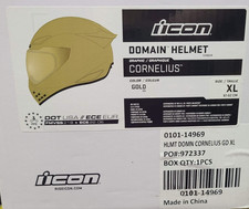 Icon Domain Helmet Cornelius - Gold  Adult Size  XLarge