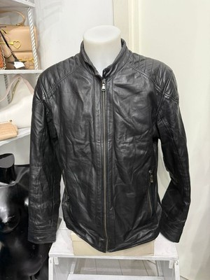 Schwarze Lederjacke CONBIPEL Für Herren Größe 54 Cod. AM178