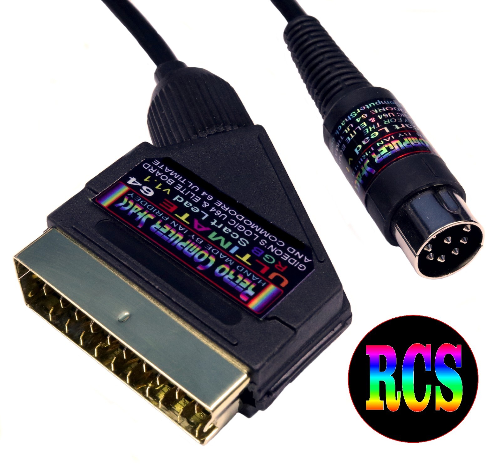 RGB Scart lead for the Ultimate 64 by Gideon's Logic & the Commodore 64 ULTIMATE