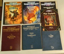 Advance Dungeons And Dragons 2nd Edition 7 Book Lot - Used