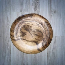 Signed 17” Wooden Serving Plate