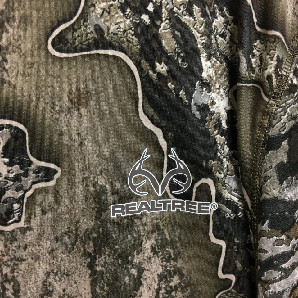 Realtree Shirt Large Adult Green Camouflage Long Sleeve Hunting Outdoor Mens L - Image 3 of 4