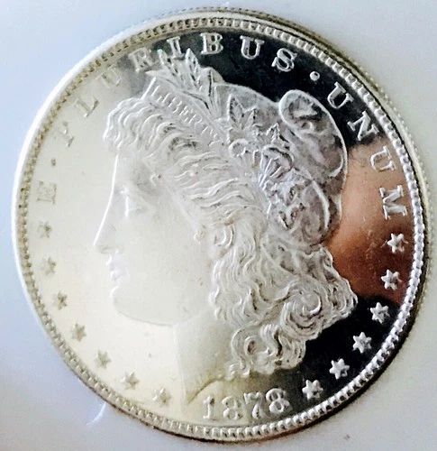 1878 S MORGAN ULTRA DMPL/PL! MS+++++HUGE MIRRORS! AWESOME CAMEO! NR #64527