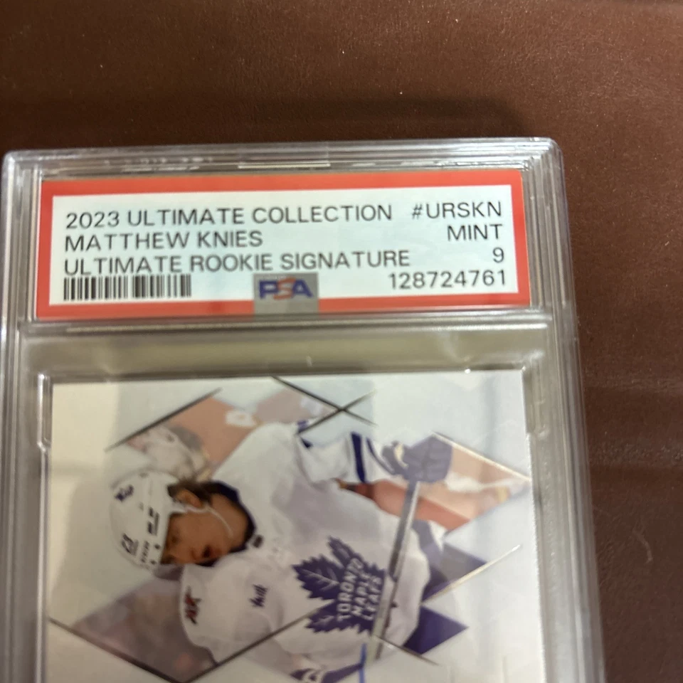 2023-24 Ultimate Hockey Matthew Knies Ultimate Rookie Signatures URS-KN Leafs - Image 3 of 4