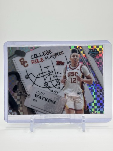 JuJu Watkins 2024-25 Topps Bowman Chrome College Rule Playbook Xfractor