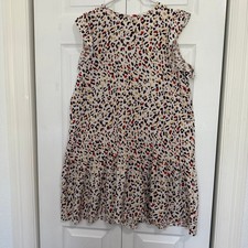 Shein White Khaki Leopard Print Dress