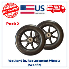 Walker 6 in. Replacement Wheels Set of 2 