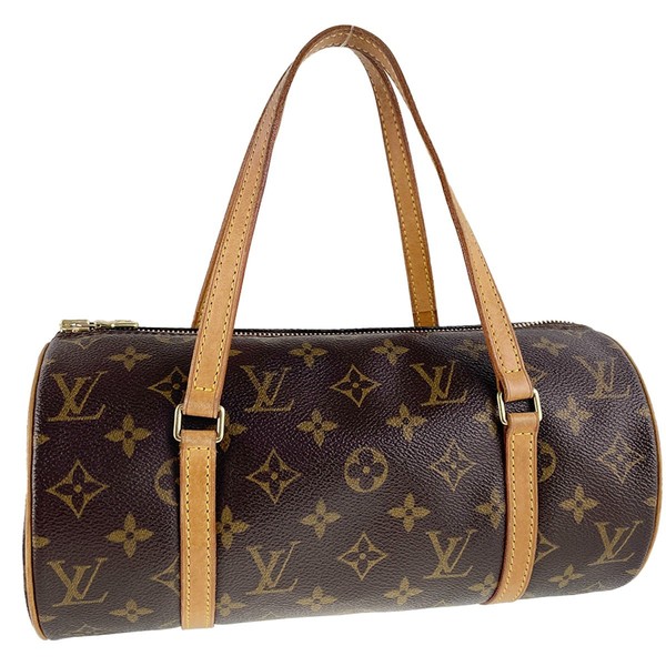 Louis Vuitton Monogram Papillon 26 Leather Brown Handbag 3329