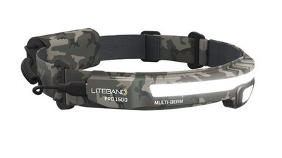 Liteband PRO1500 Multi-Beam Personal LED Headlamp, 1500 Lumen 210-Degree Wide-Be