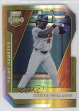 2021 Elite Extra Edition Prime Numbers Gold Die-Cut /10 Donta' Williams 0zt7