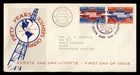 DR WHO 1958 NETHERLANDS ANTILLES FDC RADIO ANIV COMBO R56148