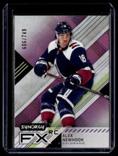 2021-22 Upper Deck Synergy FX Rookies Alex Newhook 606/749 Colorado Avalanche