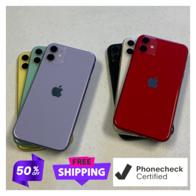 Apple iPhone 11 64GB Unlocked Verizon AT&T T-Mobile - Black, Red