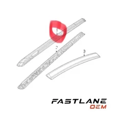 2022-2023 JEEP GRAND WAGONER LEFT ROOF RACK COVER NEW OEM 6UJ111ZLAA