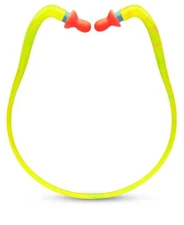 Howard Leight by Honeywell Quiet Band Inner Aural Banded Earplugs Orange